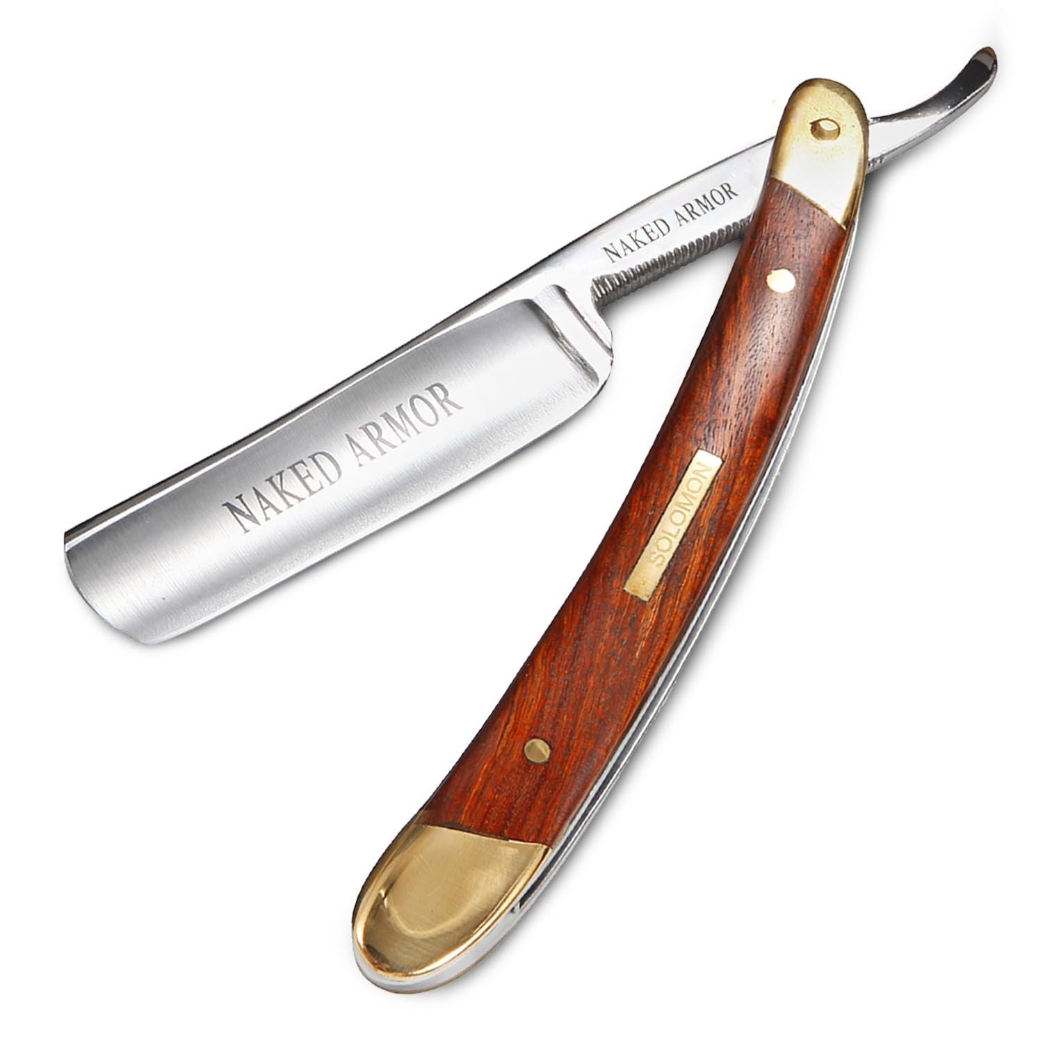 Naked Armor Solomon 7 Piece Straight Razor Kit 7/8 Brown – I Wet Shave