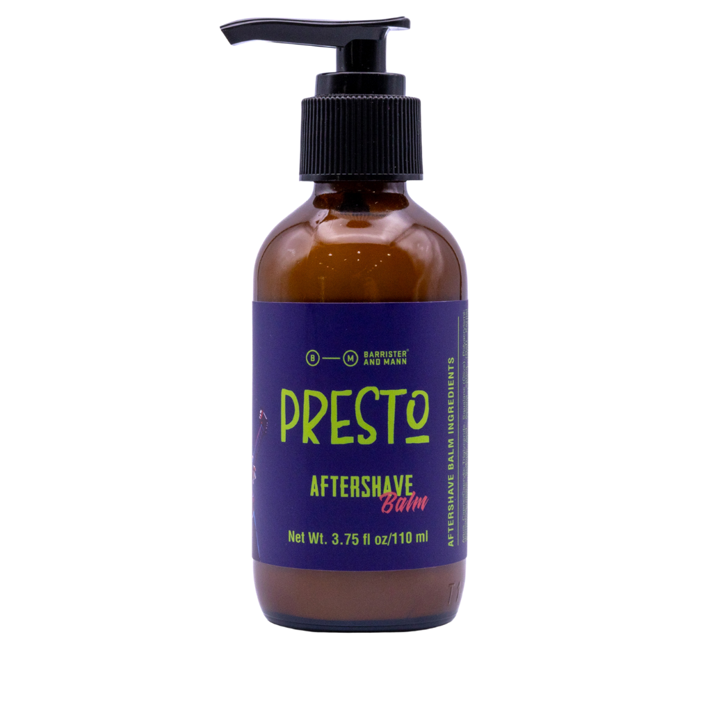 Barrister and Mann Presto Aftershave Balm.