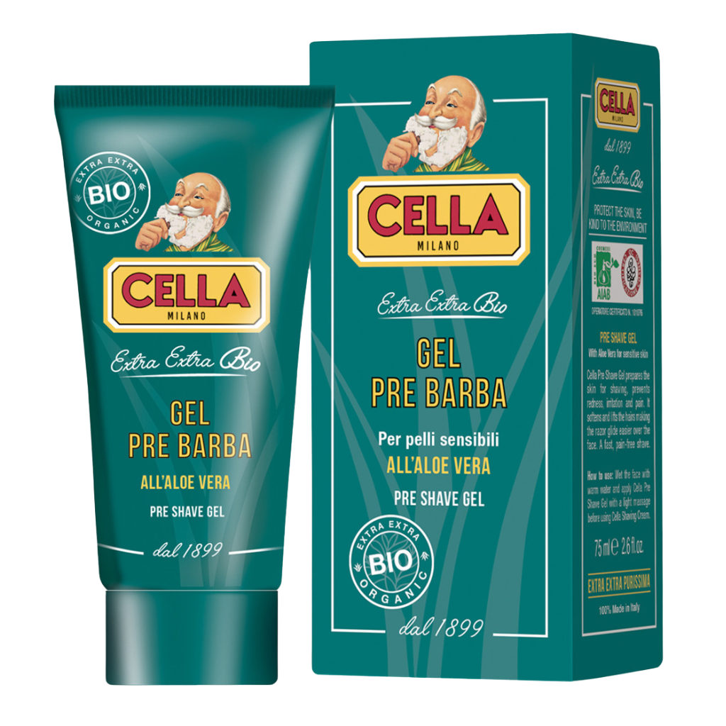 Cella Milano Organic Aloe Vera Pre-Shave Gel 2.6 oz