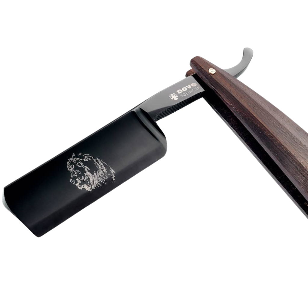 Dovo Arena Straight Razor 8/8&quot; Smoked Oak Carbon Steel