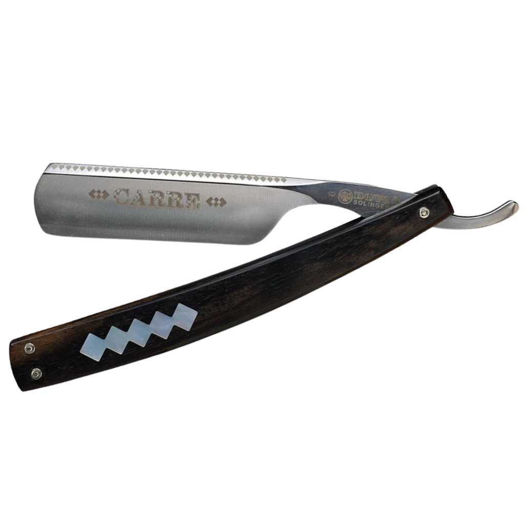 Dovo Carre Straight Razor 6/8&quot; Ebony Carbon Steel