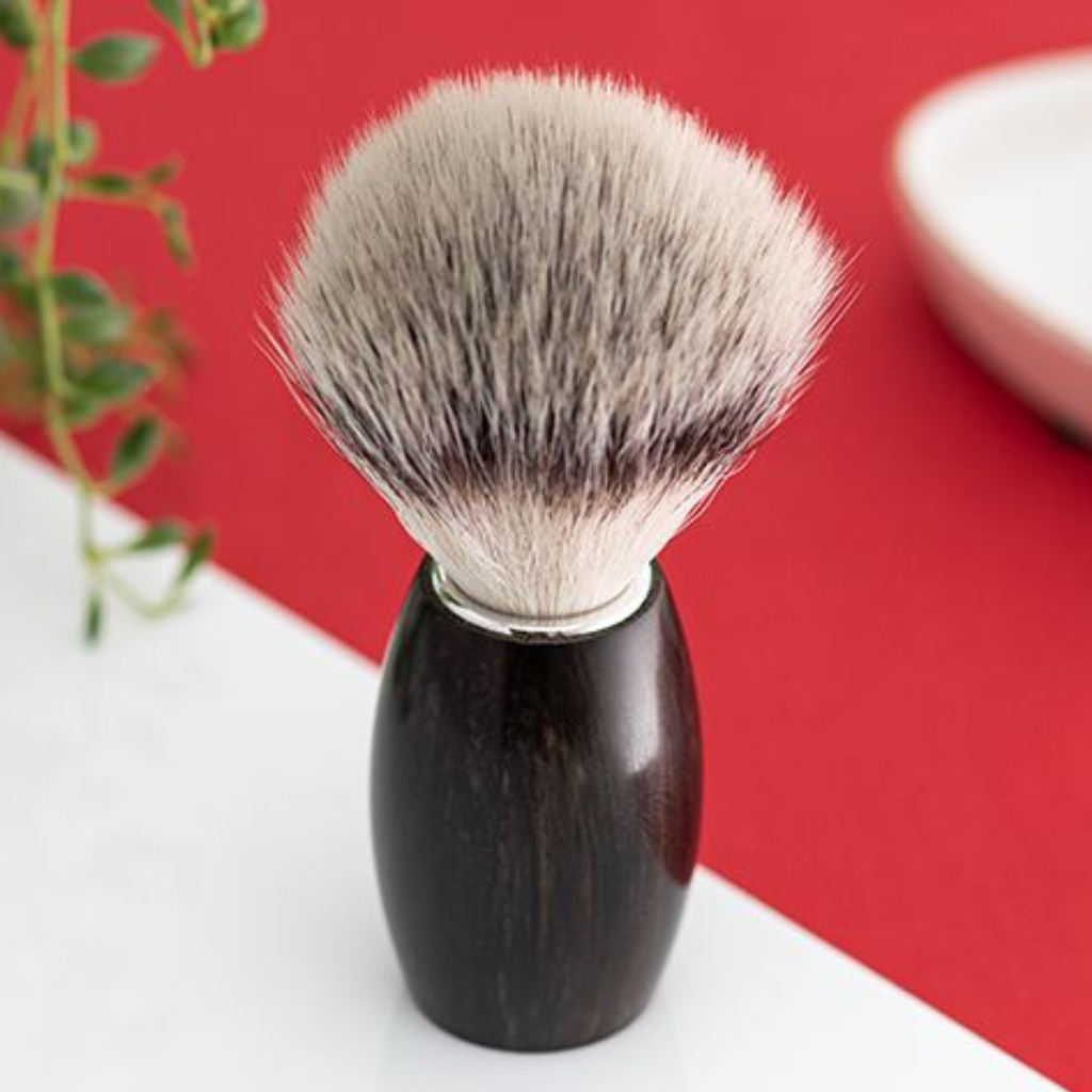 Dovo Ebony Synthetic Silvertip Shaving Brush