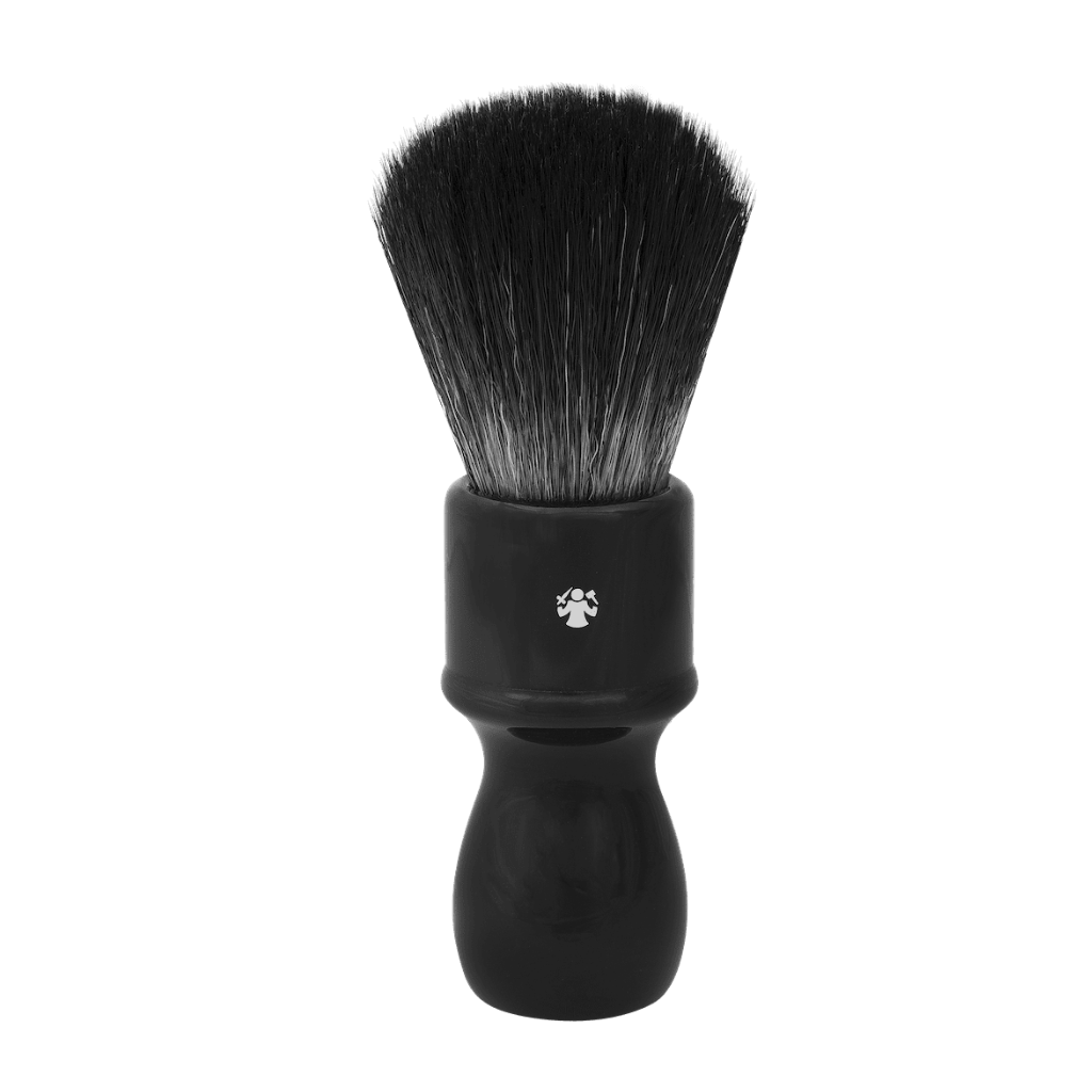 Dovo Hi-Brush Black Acrylic Synthetic Silvertip Shaving Brush