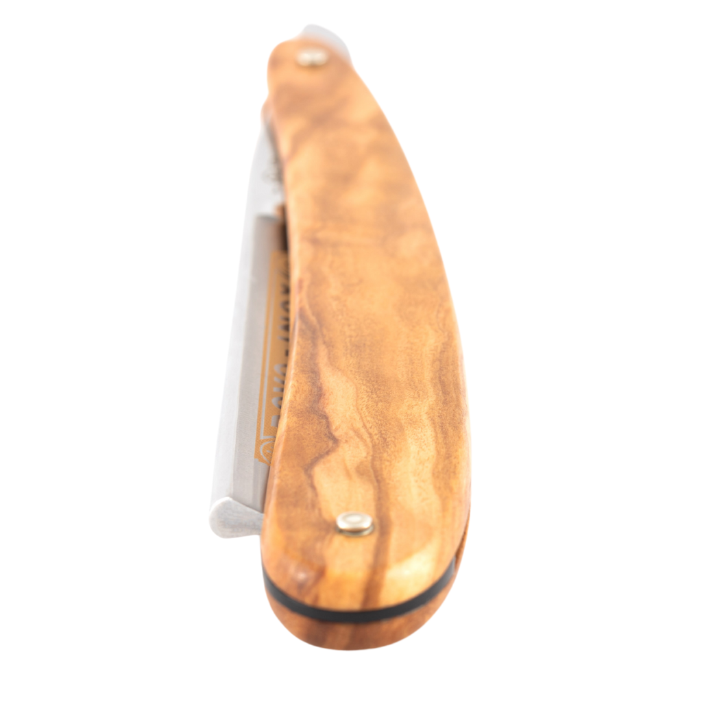 Dovo Inox Straight Razor 5/8&quot; Olive Wood Stainless Steel