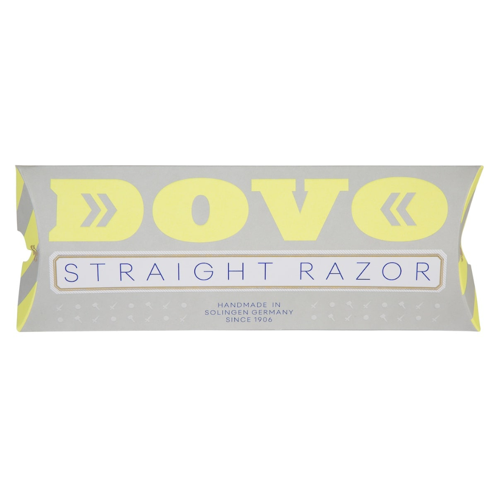 Dovo Runde Sache Straight Razor 5/8" Blue Acrylic Glass Carbon Steel