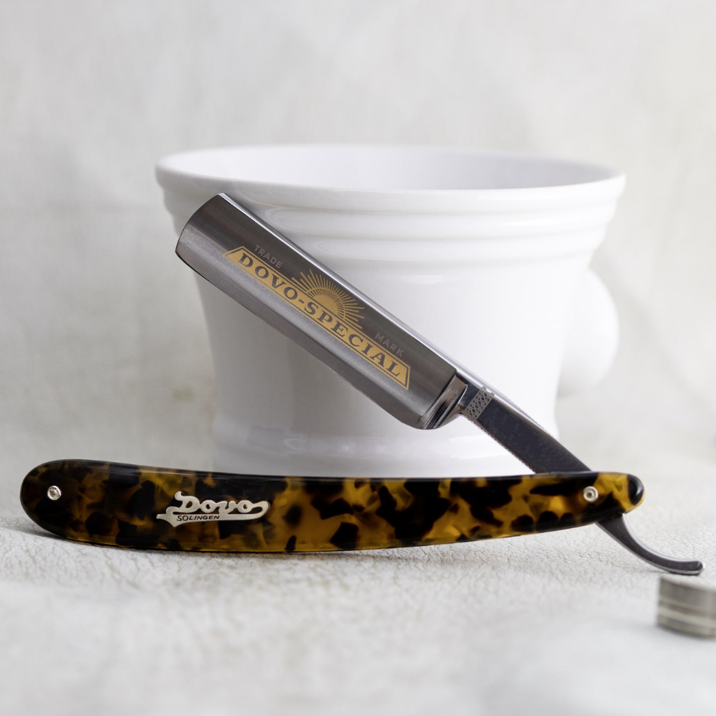 Dovo Special Straight Razor 5/8&quot; Imitation Tortoiseshell Carbon Steel