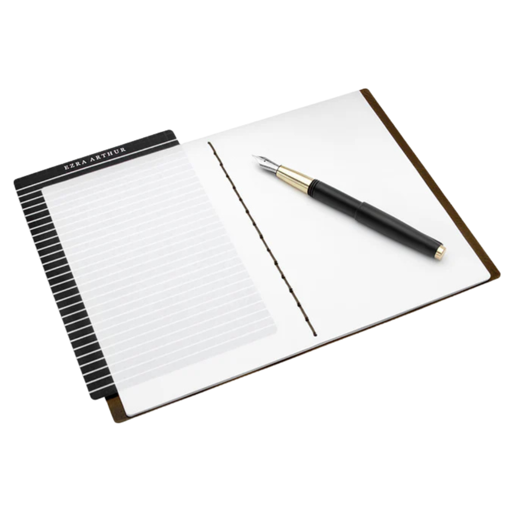 Ezra Arthur Medium Leather Notebook Whiskey