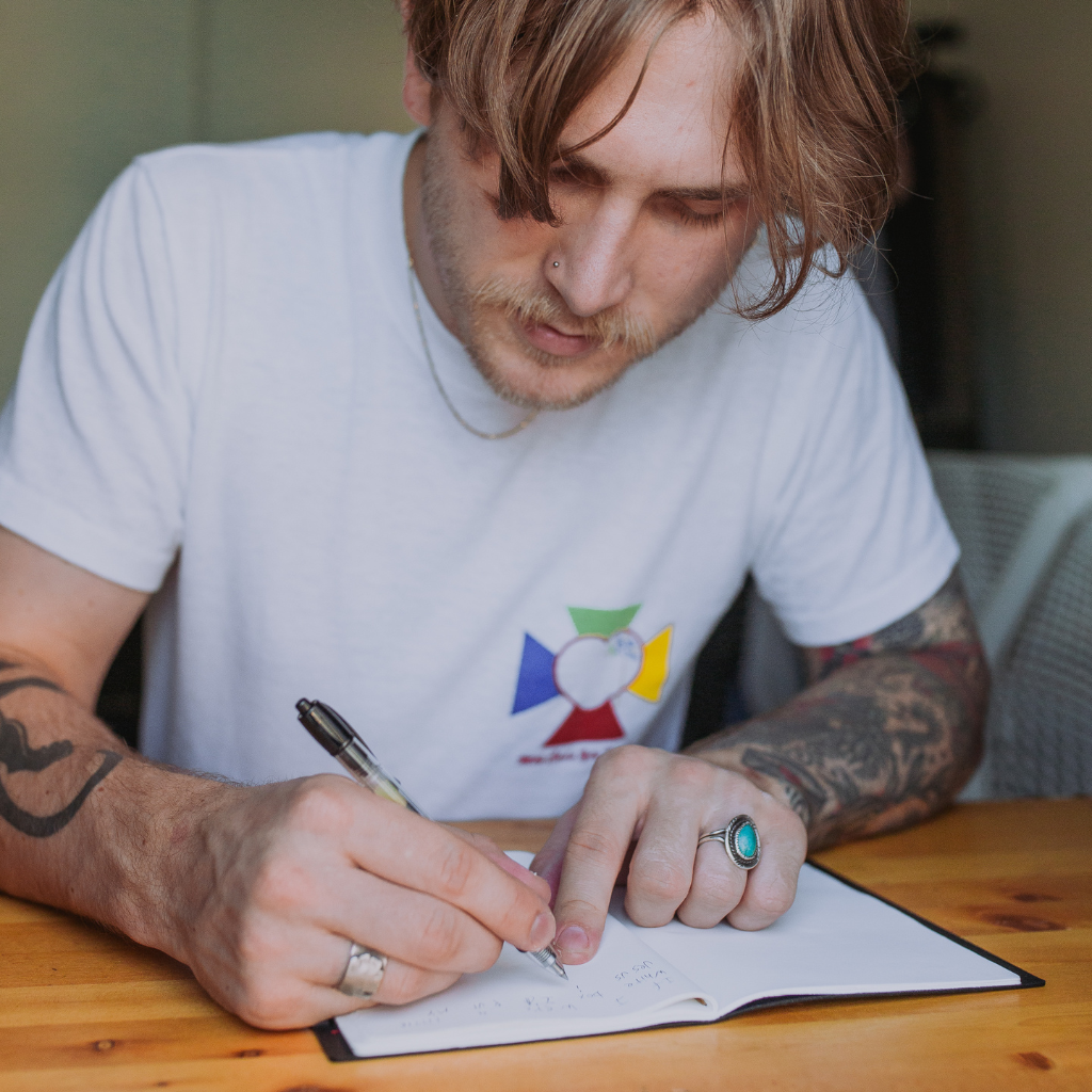 Ezra Arthur Medium Leather Notebook Whiskey