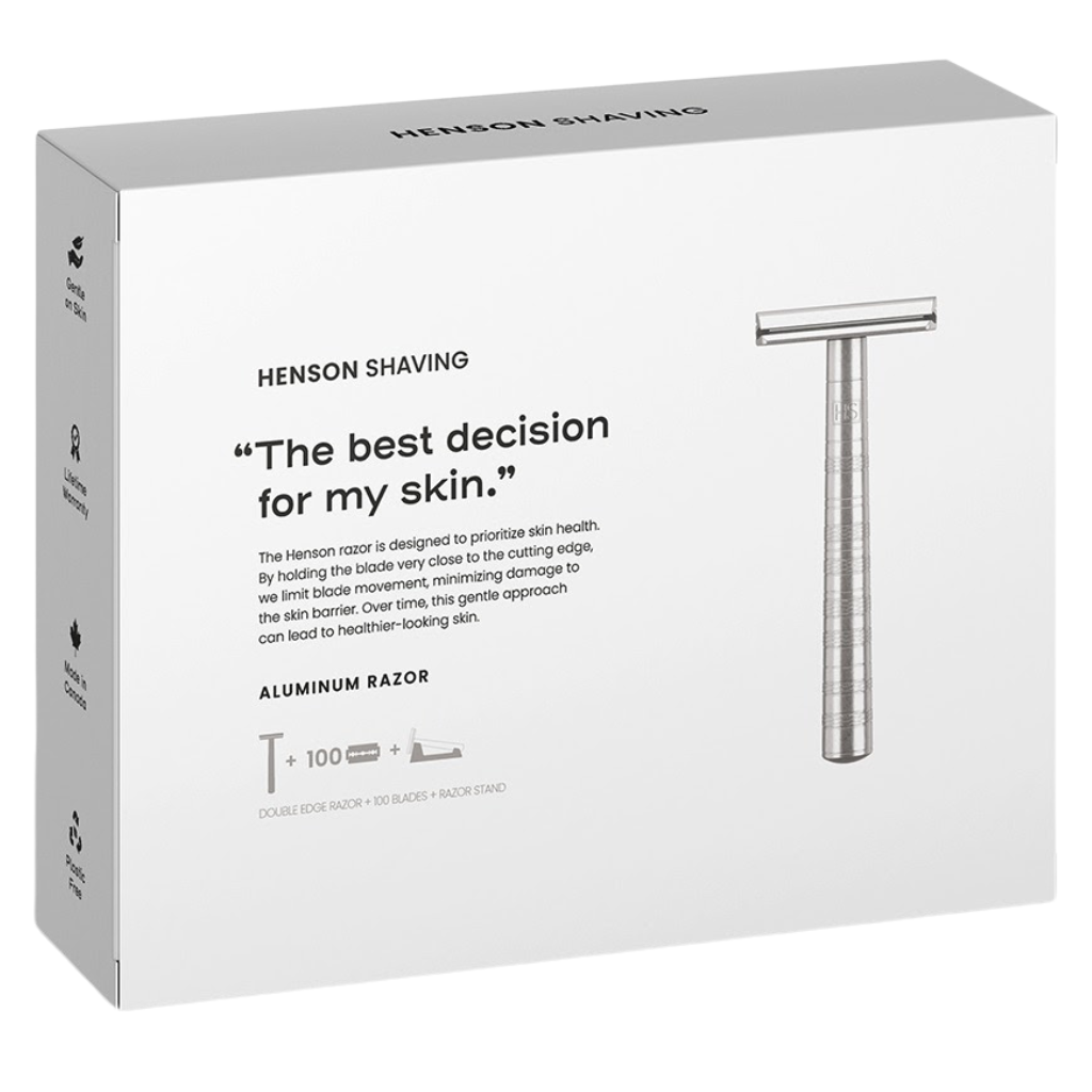 Henson Aluminum AL13 Mild 3-Piece Safety Razor Set