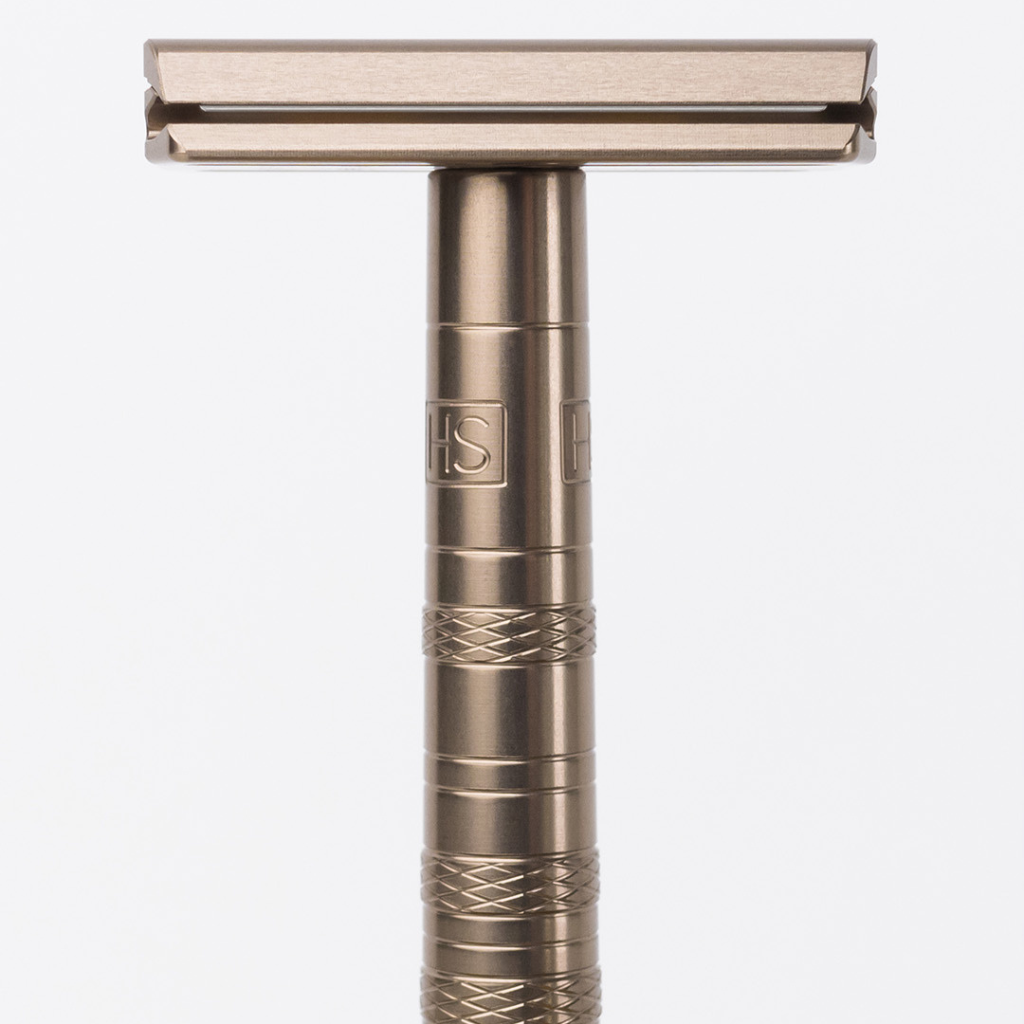 Henson Aluminum AL13 Tan Mild Safety Razor.