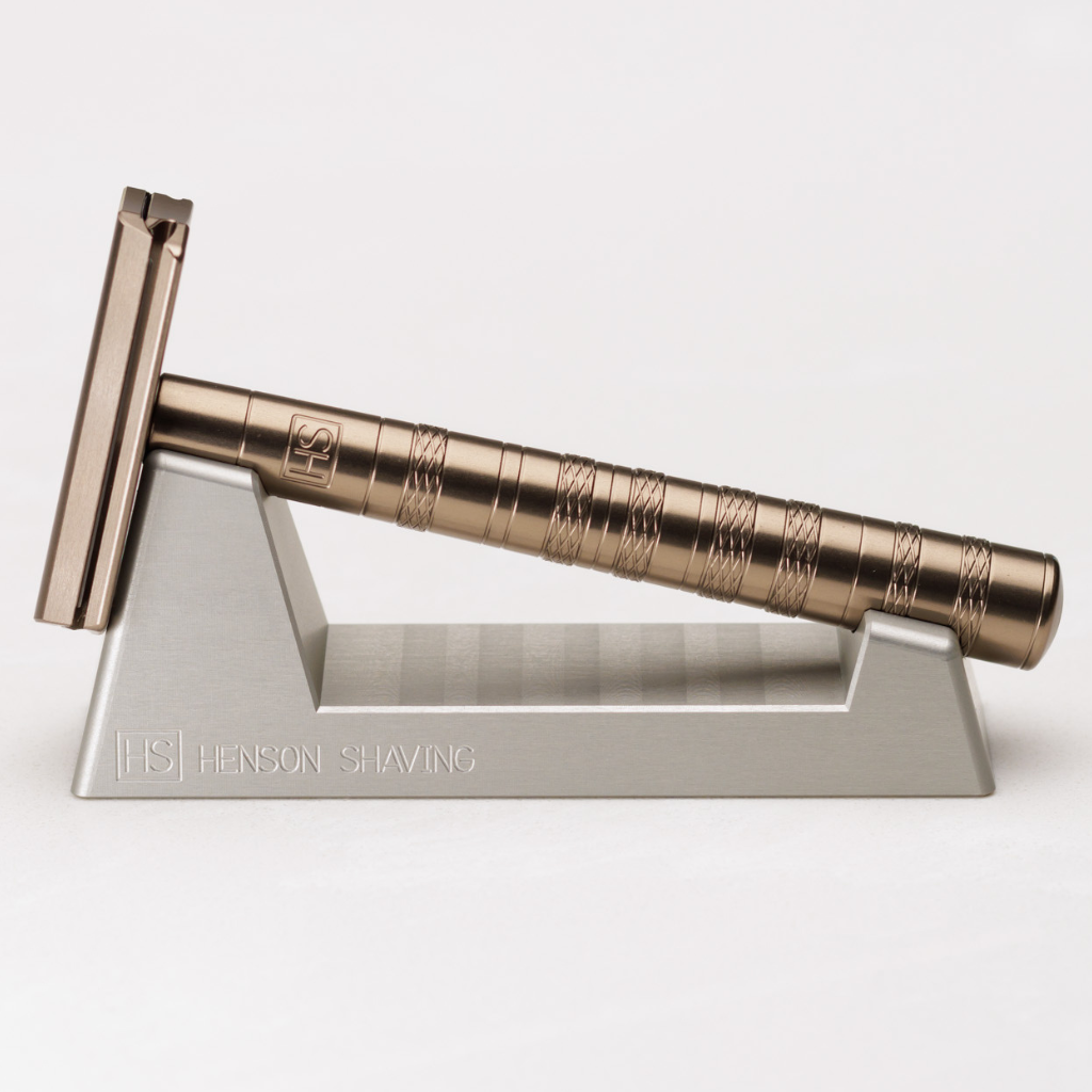 Henson Aluminum Safety Razor Stand.