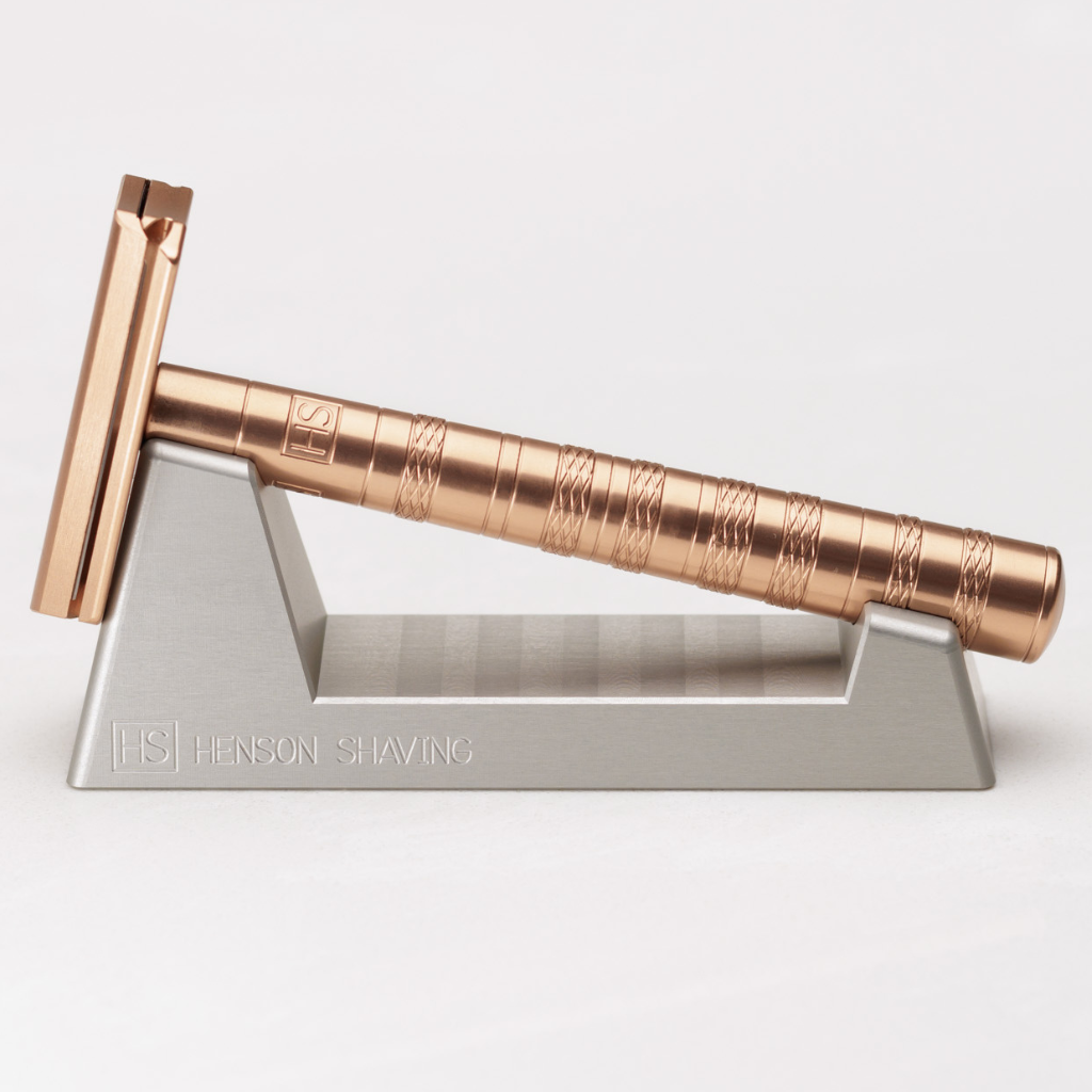 Henson Aluminum Safety Razor Stand.