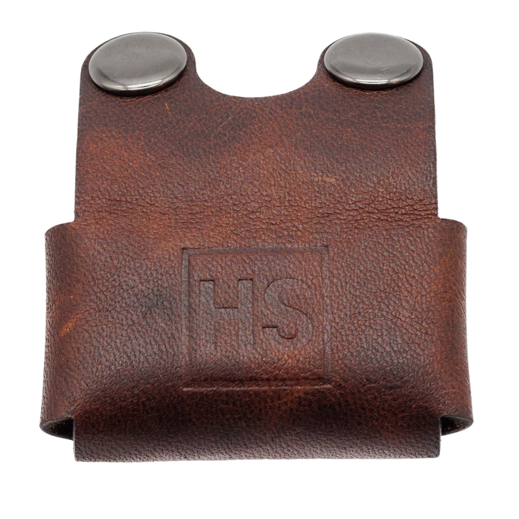 Henson Brown Leather Safety Razor Head Cover