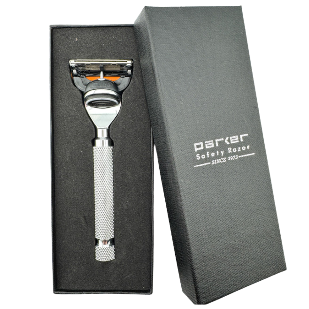 Parker Deluxe Chrome Fusion-Compatible Cartridge Razor