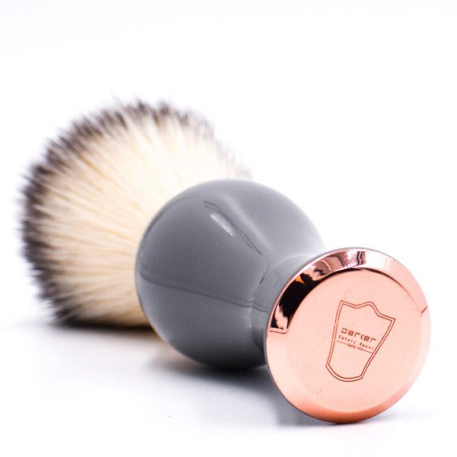 Parker Gray &amp; Rose Resin Synthetic Shaving Brush &amp; Acrylic Shaving Brush Stand