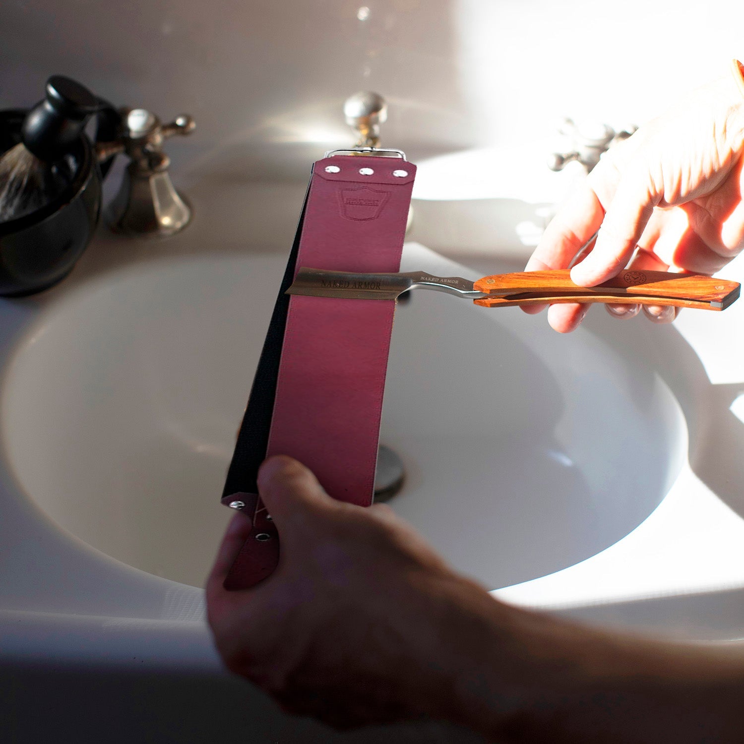 Parker 3 Inch Red Latigo Strop