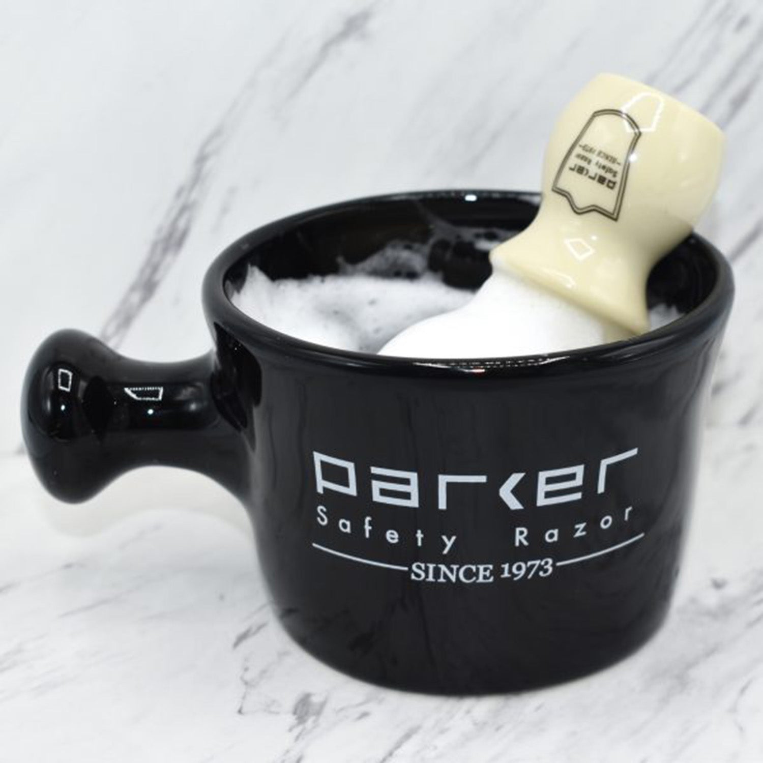 Parker Stoneware Apothecary Shaving Mug - Black.