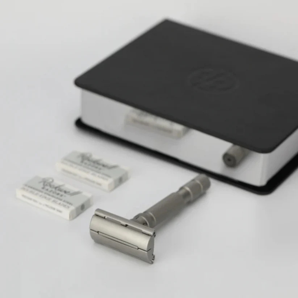 Rockwell Model T2 Adjustable Safety Razor Stainless Steel Matte Finish