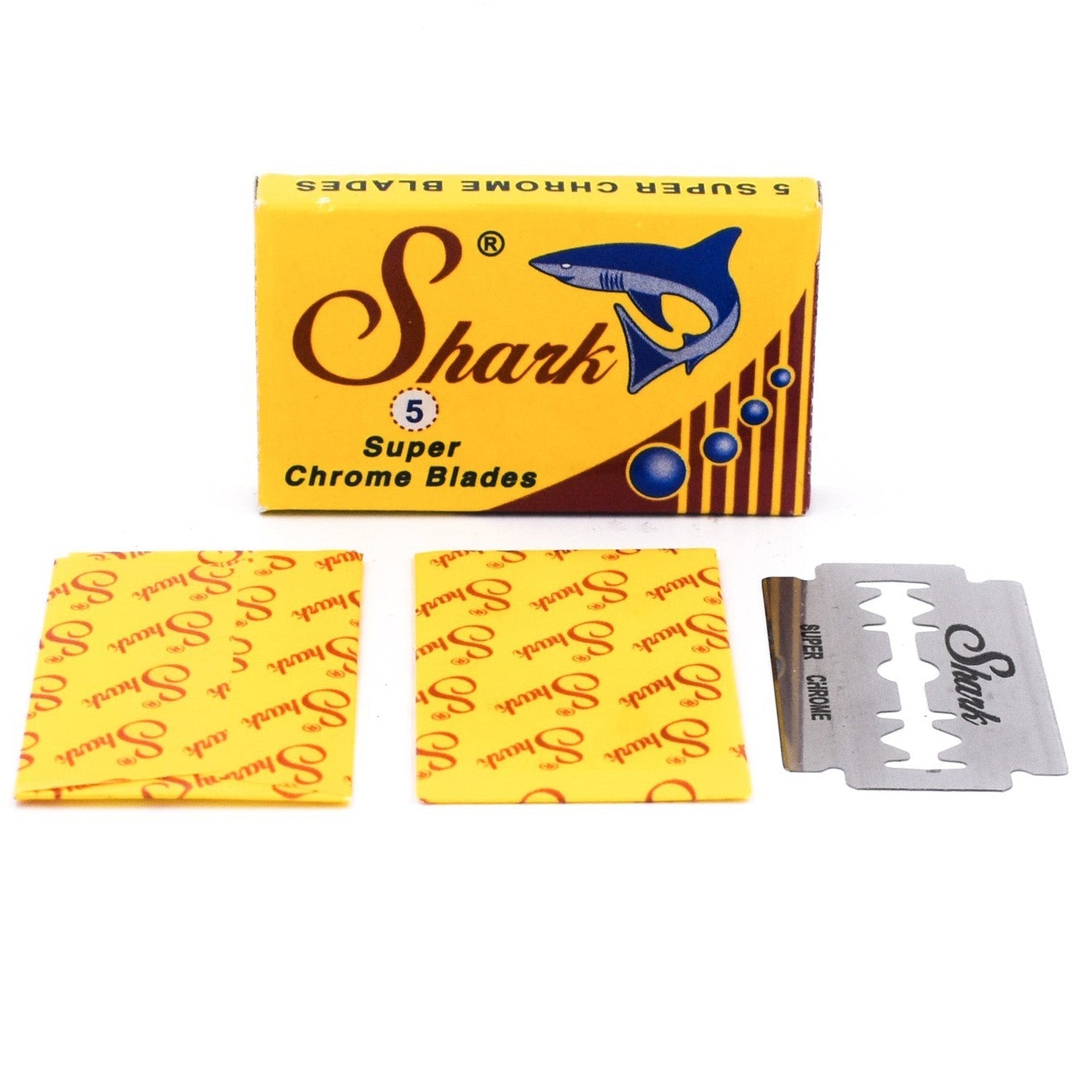 Shark Super Chrome Double Edge Blades.