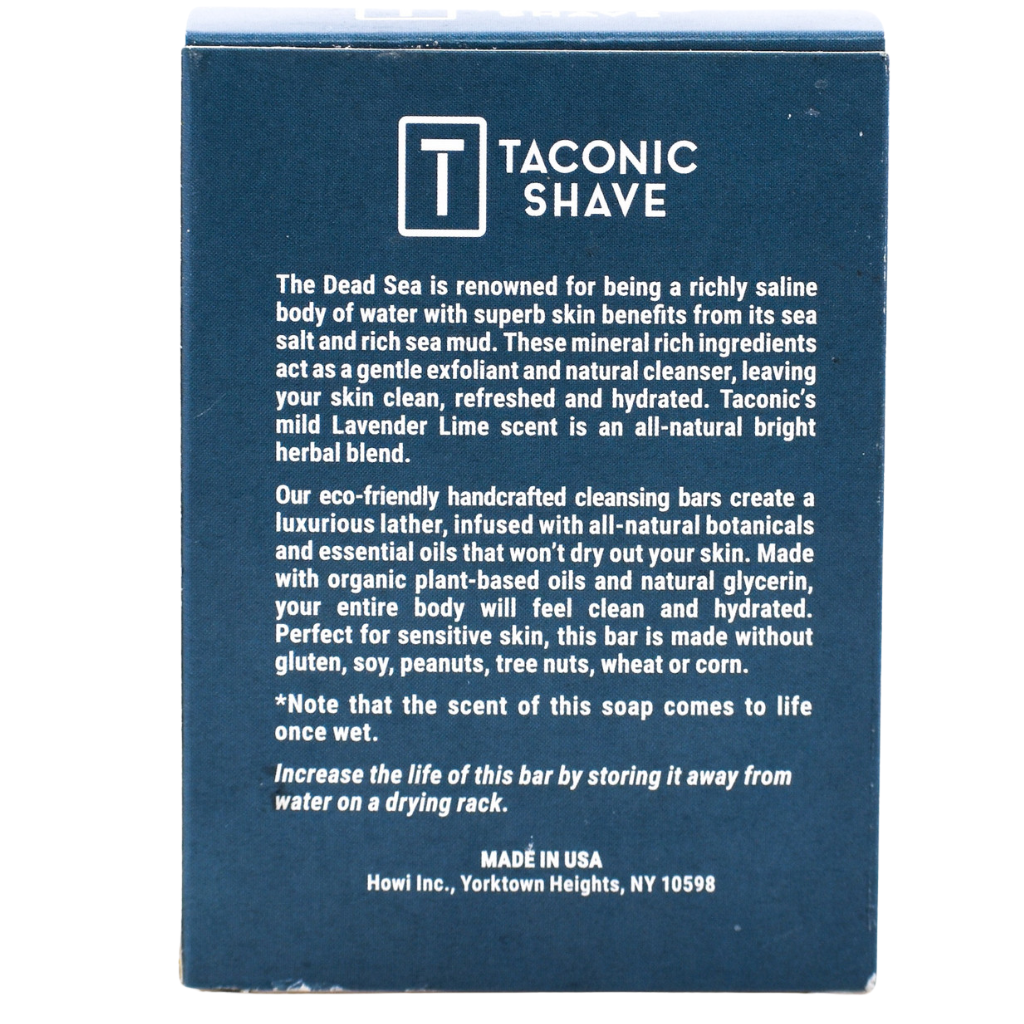 Taconic Shave Dead Sea All-Natural Body Cleansing Bar 5 oz