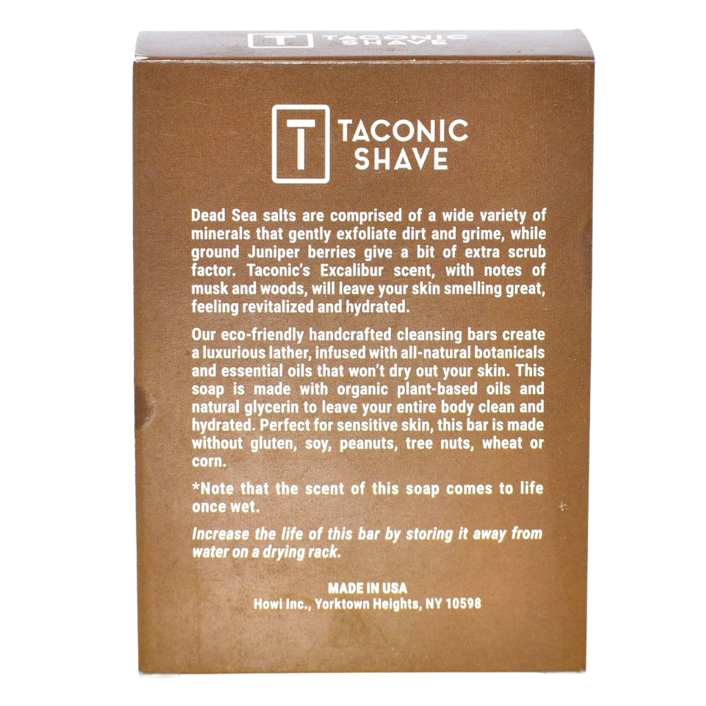 Taconic Shave Exfoliating Scrub All-Natural Body Cleansing Bar 5 oz