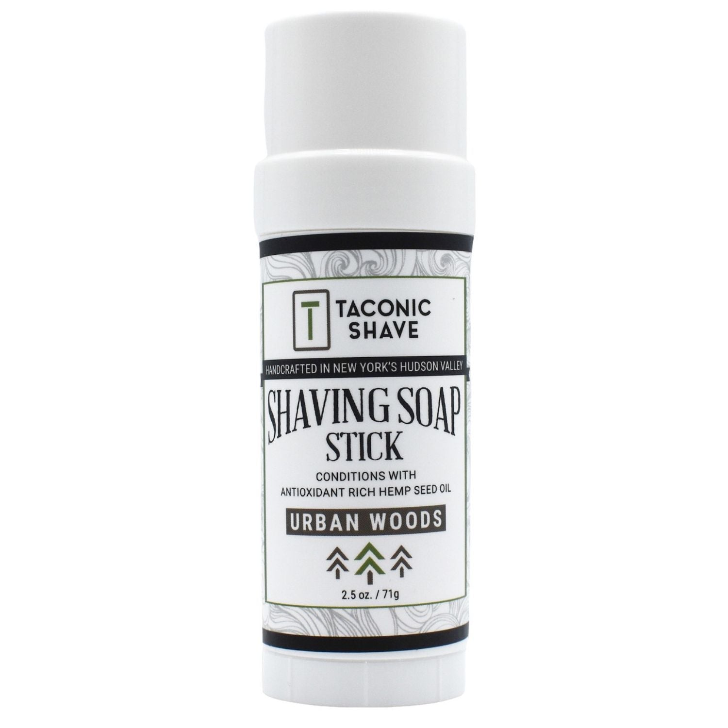 Taconic Shave Hemp &amp; Urban Woods Twist Up Shaving Soap Stick 2.5 oz