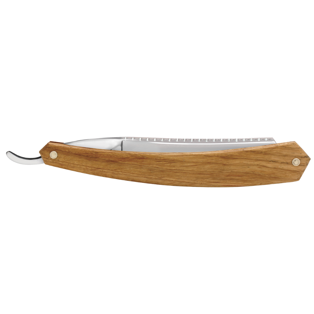 Thiers Issard Historic &#39;Zebra&#39; Straight Razor 7/8&quot; French Oak Carbon Steel