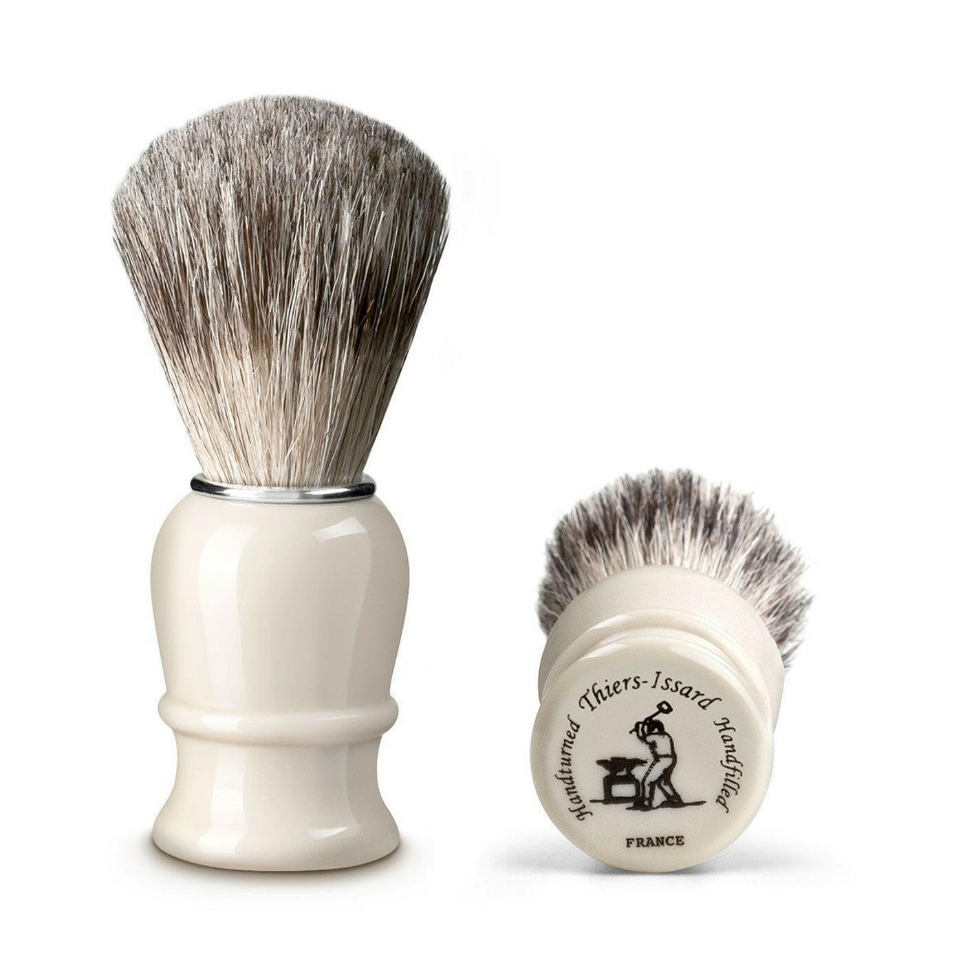 Thiers Issard Ivory Pure Badger 21mm Shaving Brush - Grown Man Shave