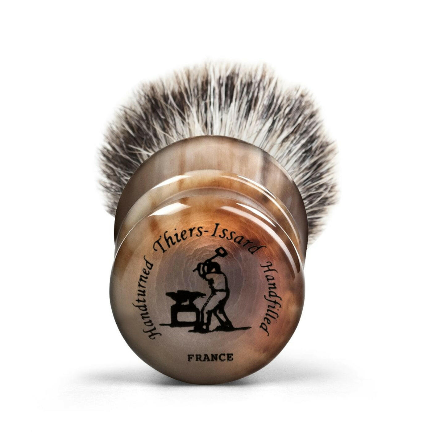 Thiers Issard Blonde Horn Super Badger 23mm Shaving Brush - Grown Man Shave