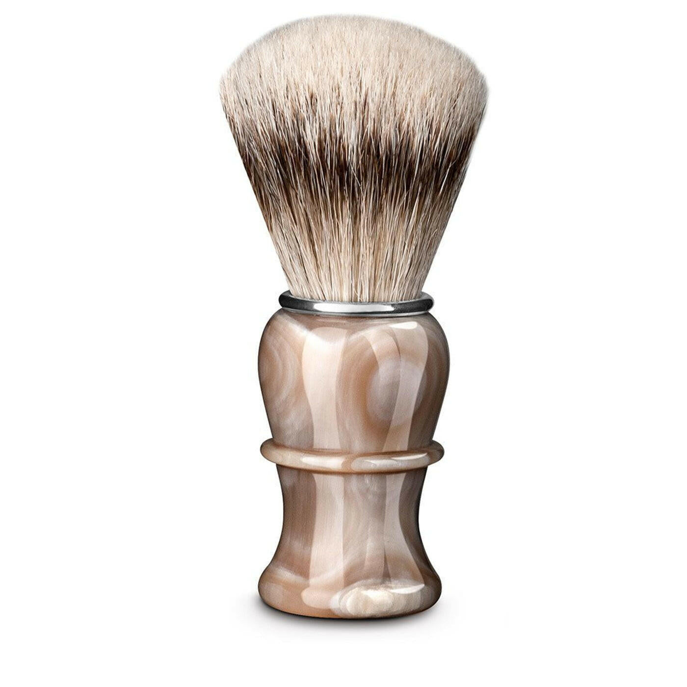 Thiers Issard Blonde Horn Silvertip Badger 26mm Shaving Brush - Grown Man Shave