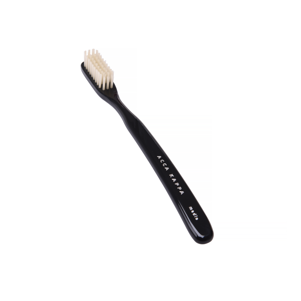 Acca Kappa Medium Vintage Toothbrush with Nylon Bristles 