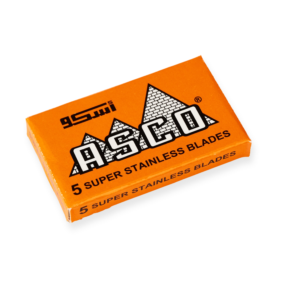 Asco Super Stainless Steel Orange Safety Razor Blades (5 Pack) – I Wet ...