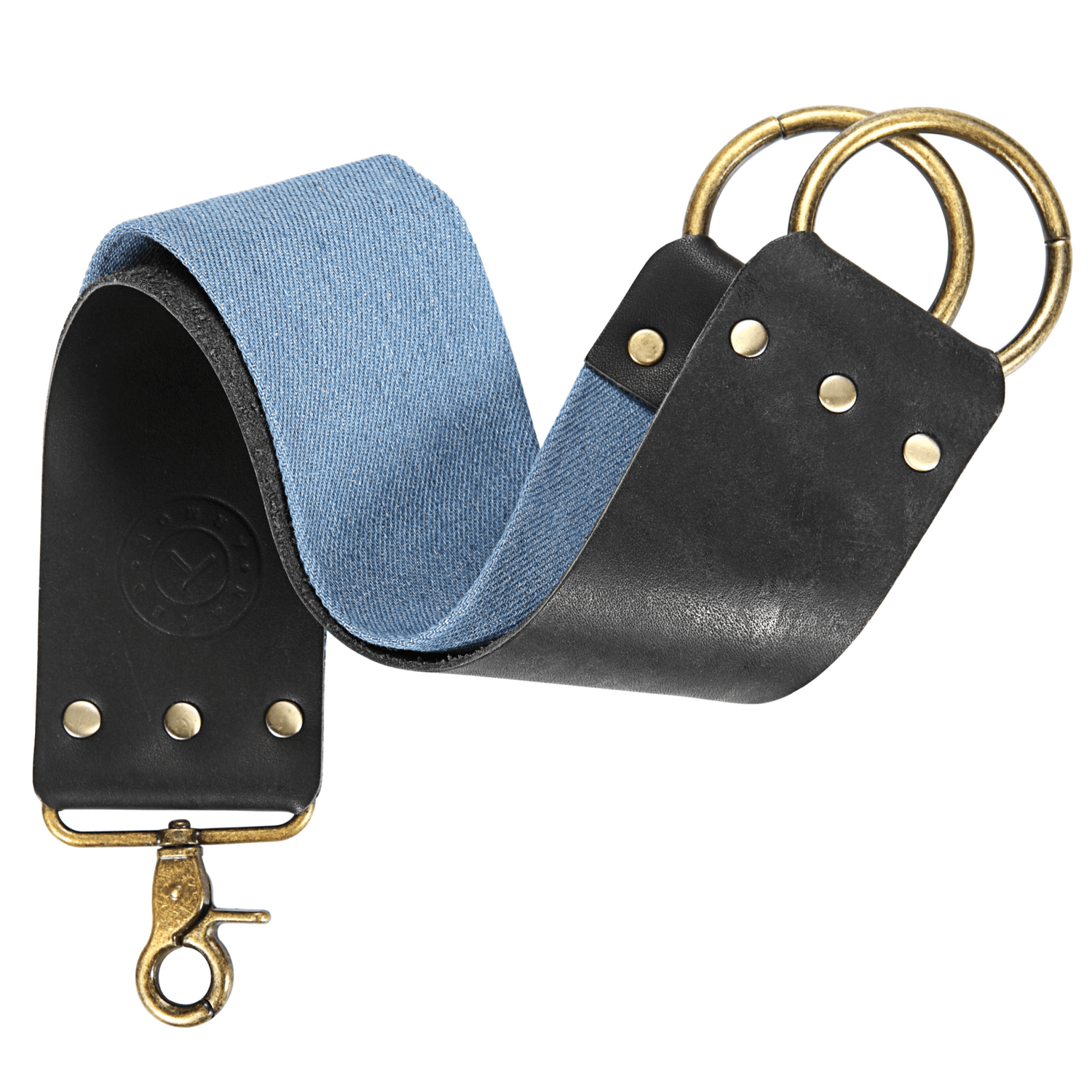 Naked Armor 2.5 Inch Black Blue Eel Strop.