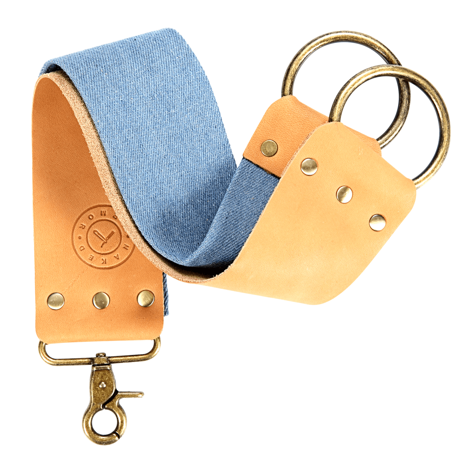 Naked Armor 2.5 Inch Brown Blue Eel Strop.