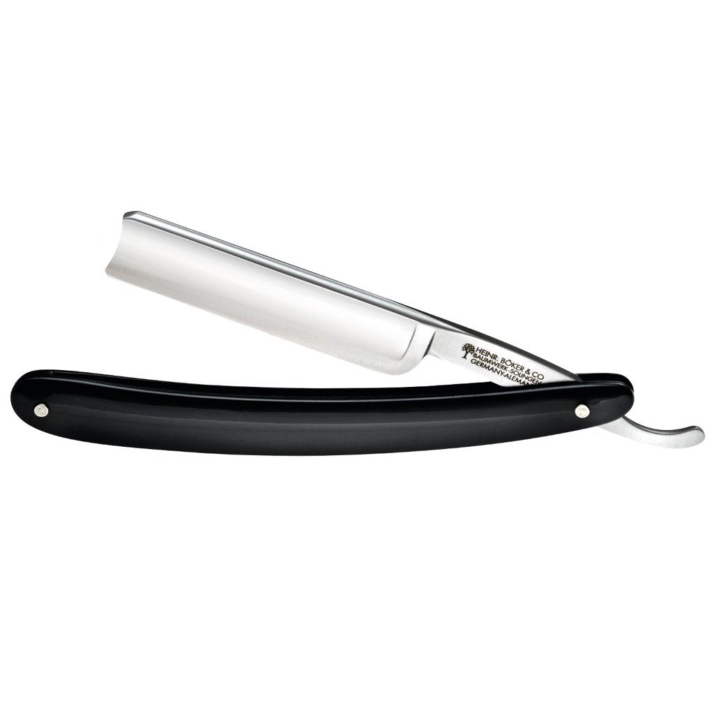 Boker Classic Black Spanish Point 5/8&quot; Carbon Steel Straight Razor