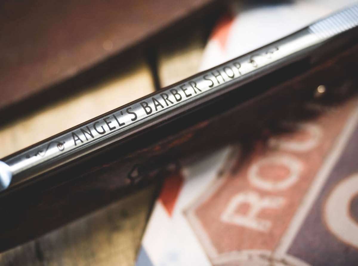 Boker Angel Delgadillo Route 66 Straight Razor 7/8&quot; Carbon Steel.