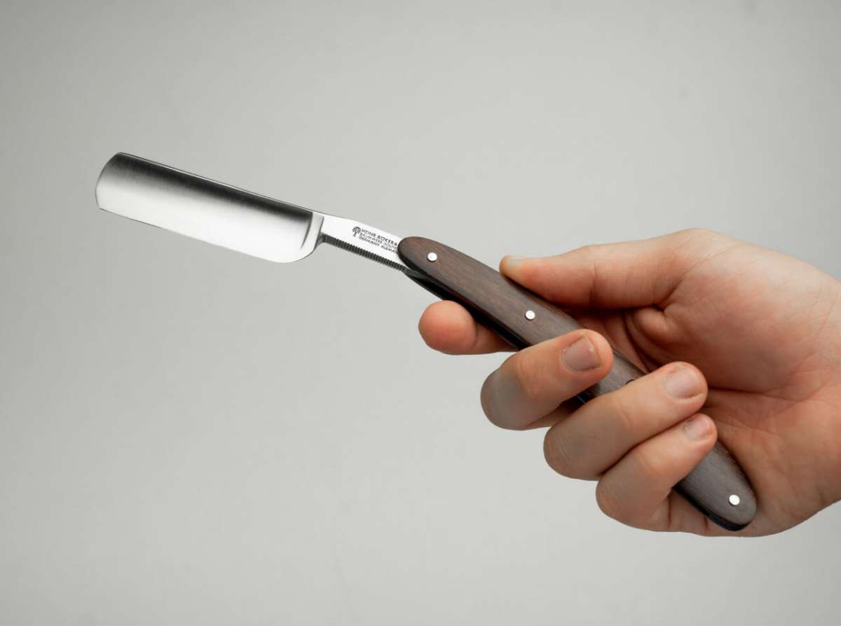 Boker Angel Delgadillo Route 66 Straight Razor 7/8&quot; Carbon Steel.