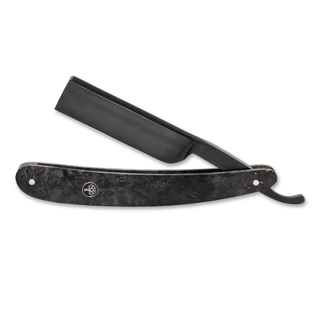 Boker Black Amboina Straight Razor 6/8&quot;.