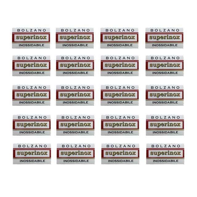 Bolzano Superinox &quot;Inossidabile&quot; Double Edge Razor Blades 100 Pack