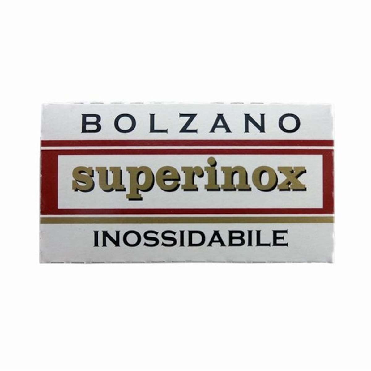 Bolzano Superinox &quot;Inossiabile&quot; Double Edge Razor 5 Pack