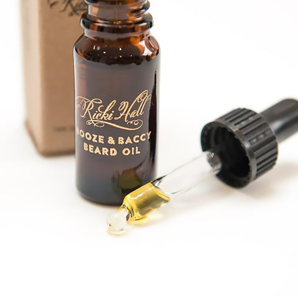Captain Fawcett Ricki Hall Booze &amp; Baccy Beard Oil Travel Size (10ml).