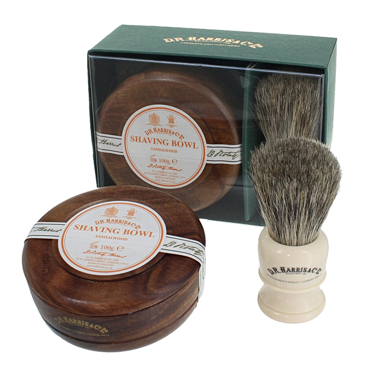 D.R. Harris Sandalwood Mahogany Shaving Gift Set
