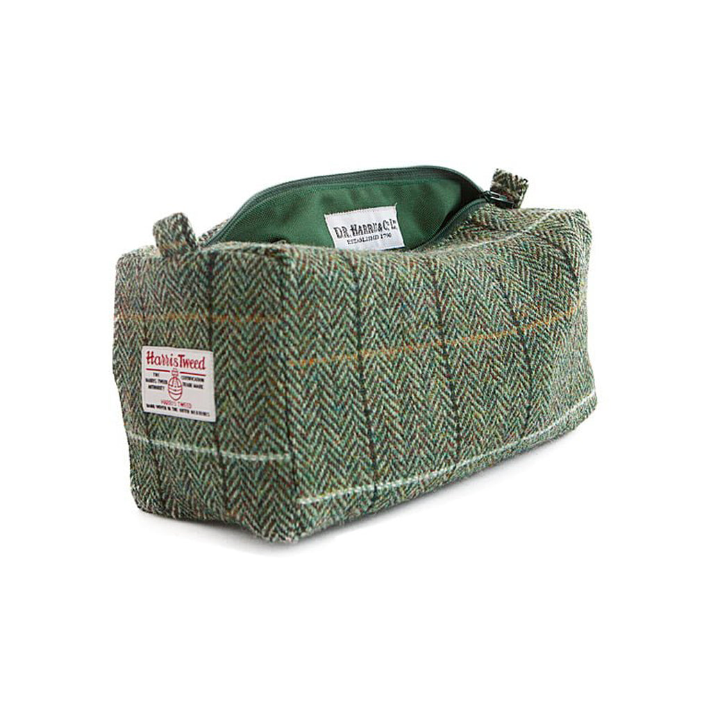 D.R. Harris Tweed Country Wash Bag Large
