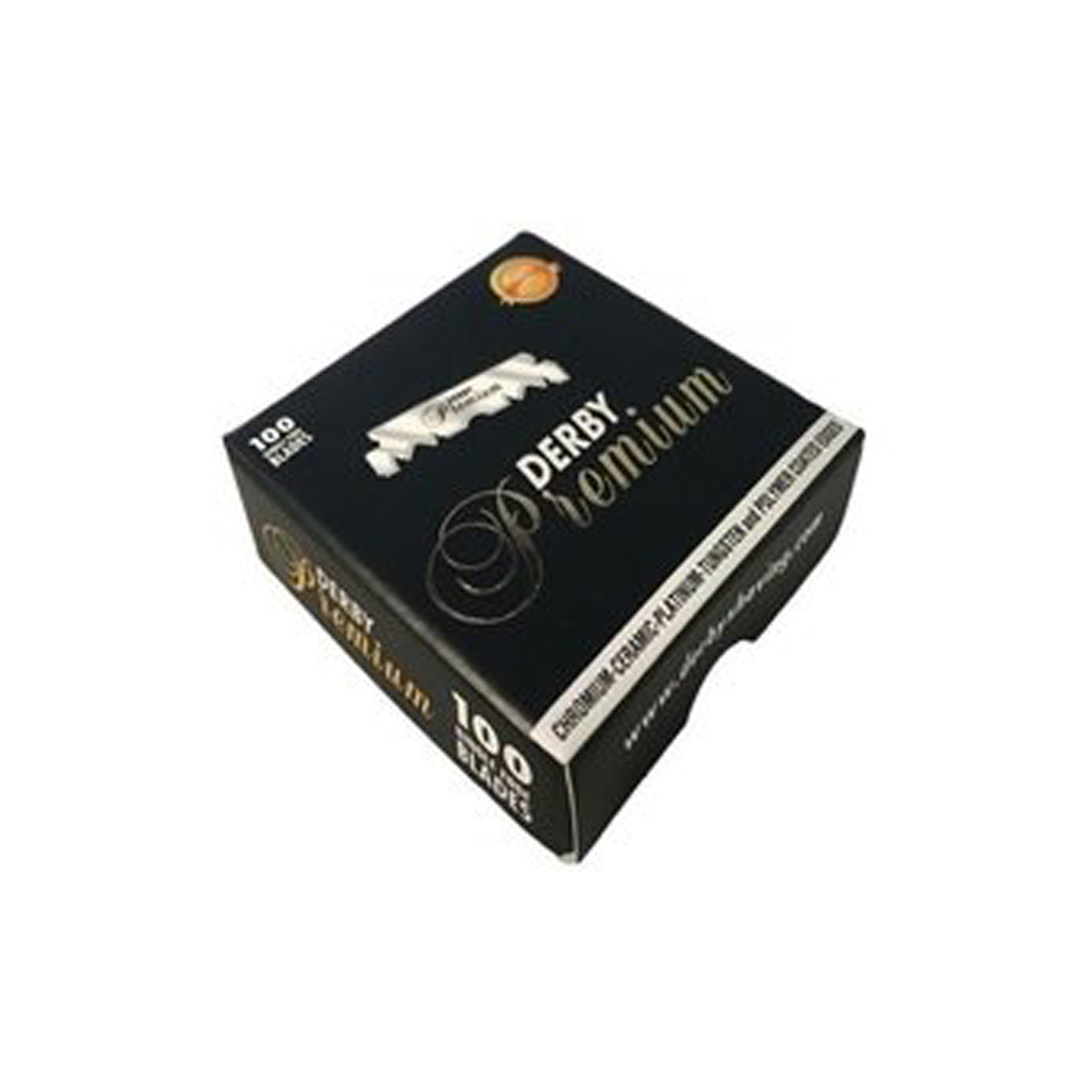 Derby Premium Chromium Single Edge Blades (100 Pack).