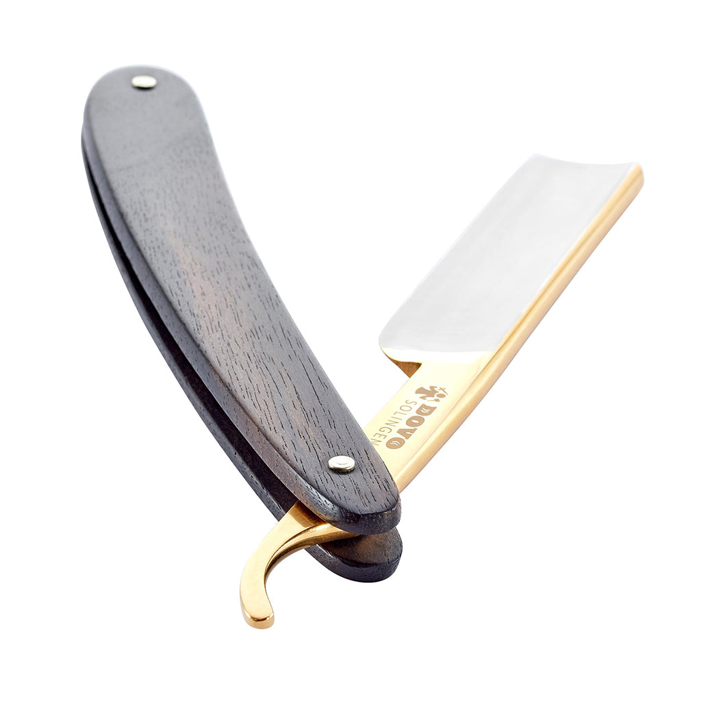 Dovo Apex Straight Razor 5/8&quot; Ebony Handle Square Point.