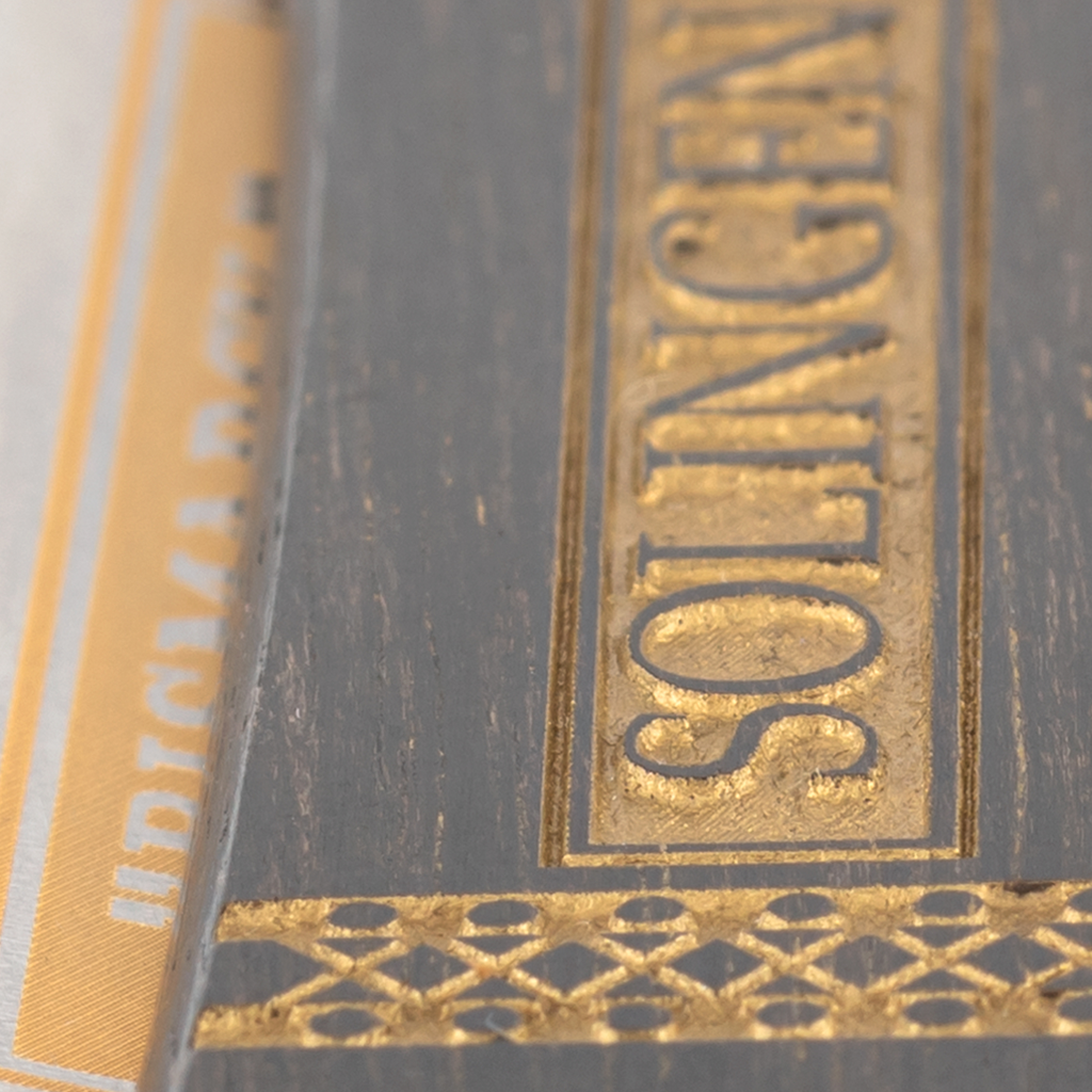 Dovo Bismark 6/8&quot; Ebony Wood Handle Carbon Steel Straight Razor