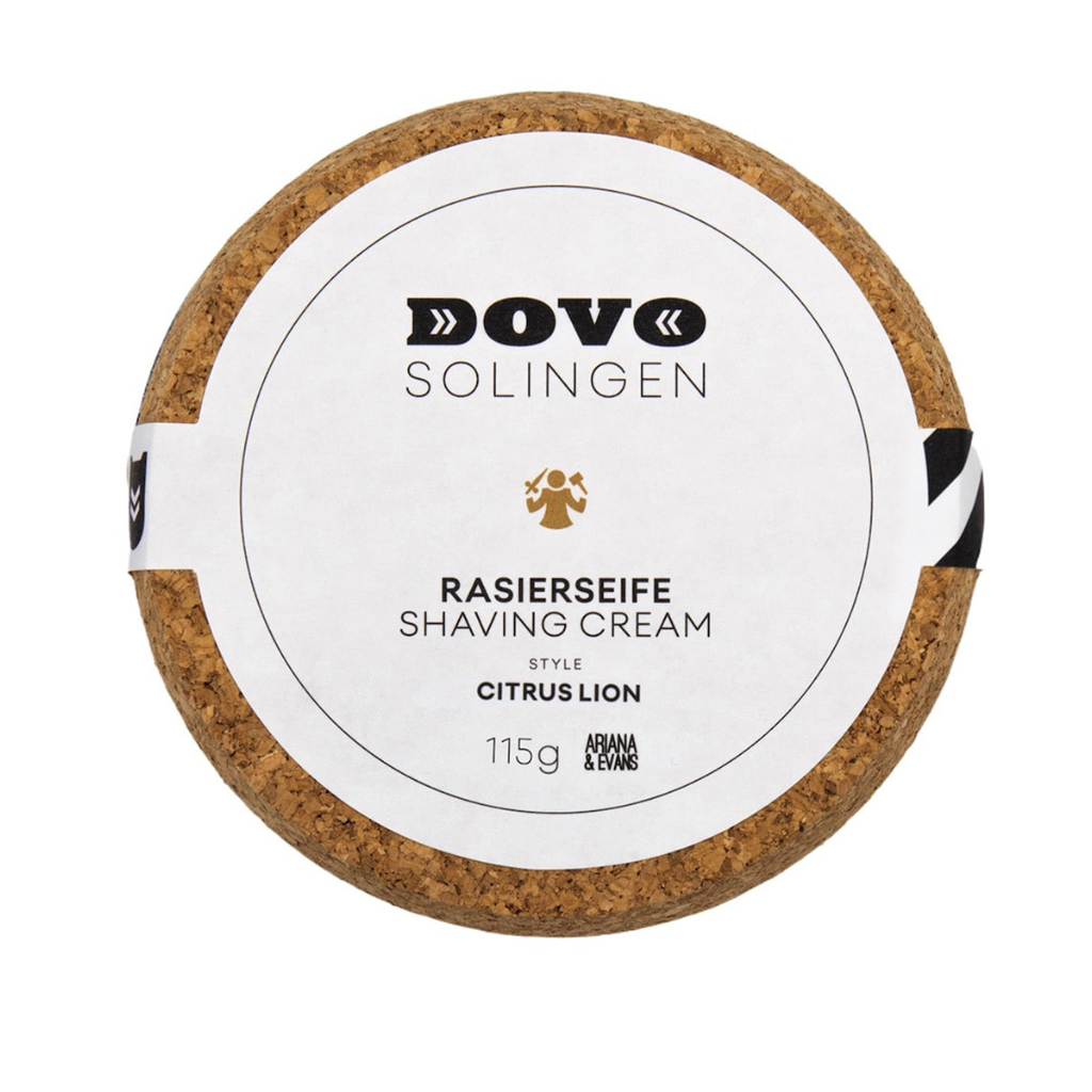 Dovo Citrus Lion Shaving Soap With Stoneware Ceramic Bowl 4 oz.