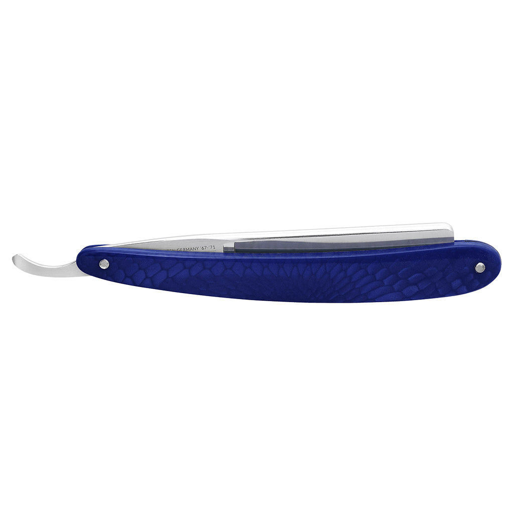 Dovo Facharbeit Straight Razor 6/8&quot; Blue Acrylic Stainless Steel.