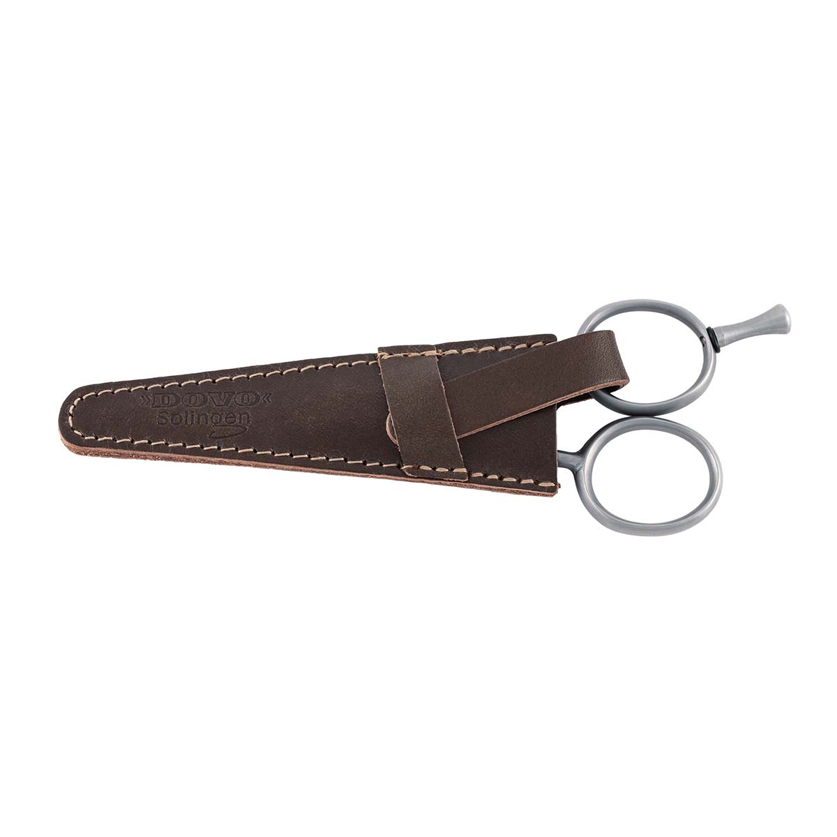 Dovo Moustache Scissor Set R Sat Brown with Scissors