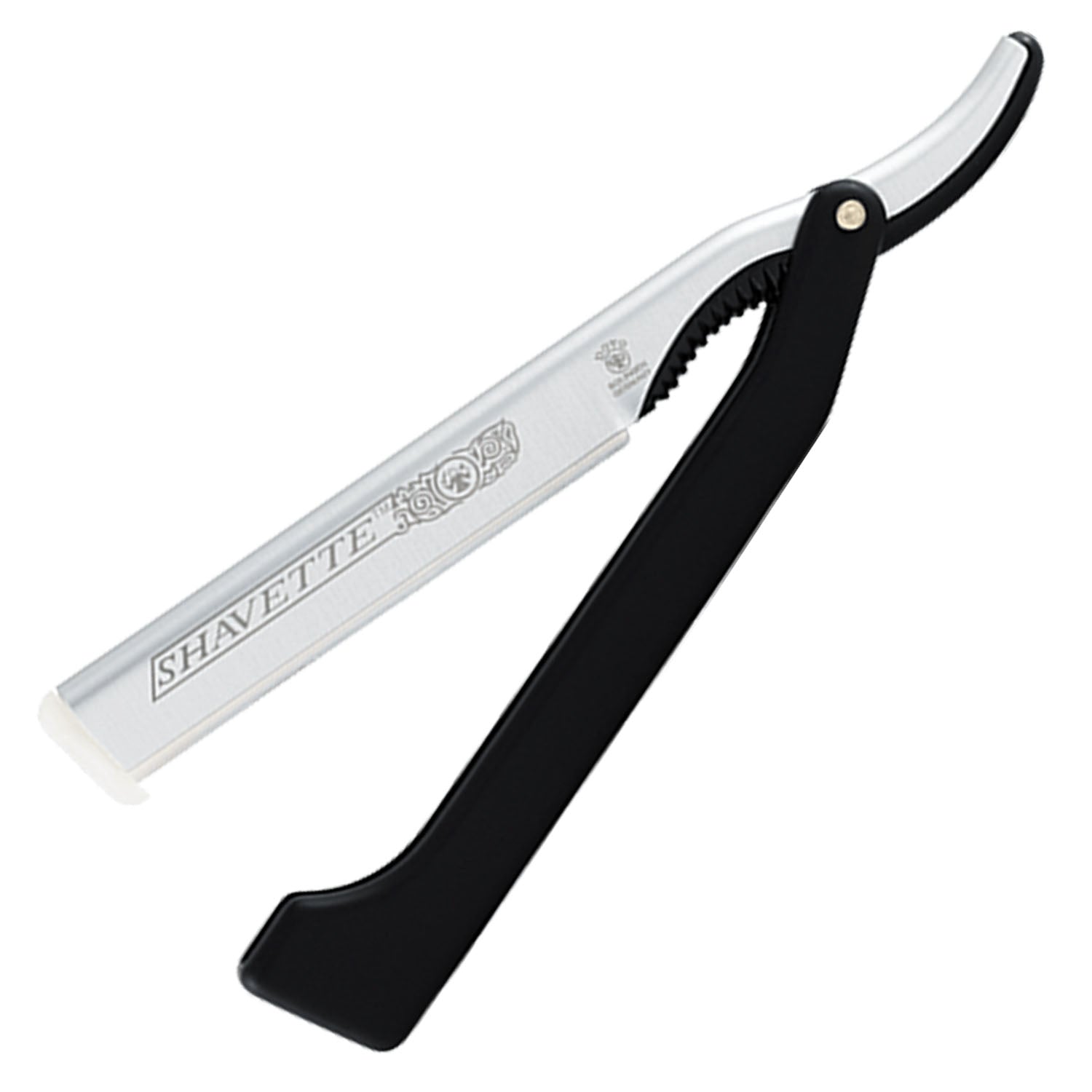 DOVO Shavette With Black Resin Handle.